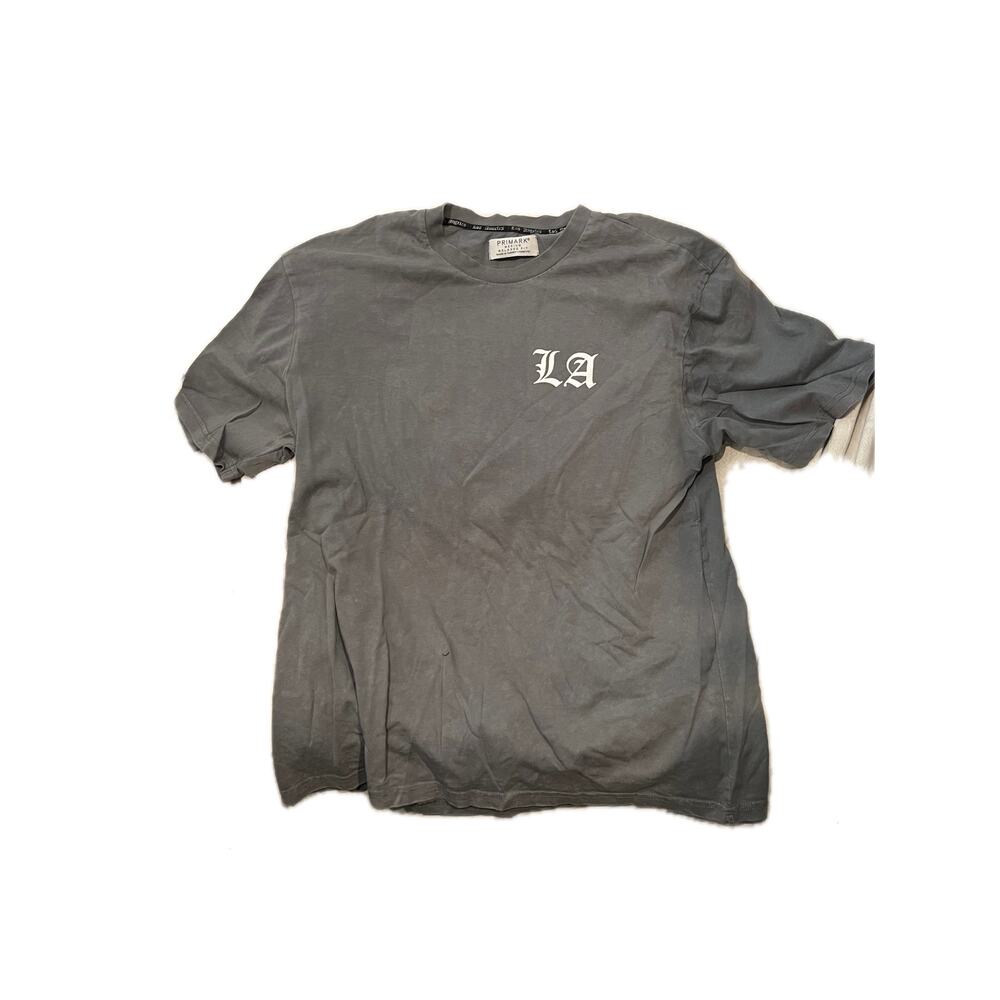 Primark Relaxed Fit Los Angeles Gray Tee Shirt Mens Med